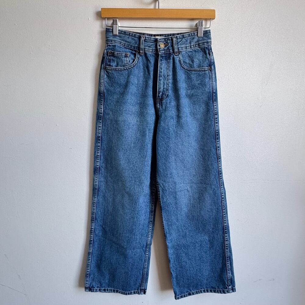 SÉZANE DENIM Wide Leg Deep Blue Jeans
